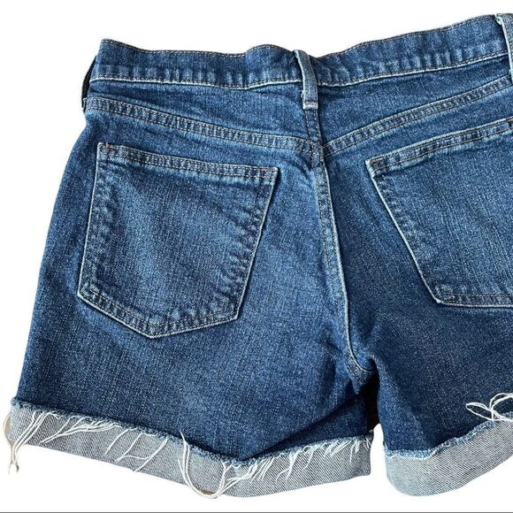 GAP Folded Hem Denim Shorts Sz 26P - Picture 5 of 15